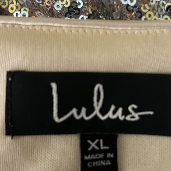 Lulus SXL Silver & Pink Ombre Sequin Slip Dress Party Cocktail Formal Sexy Prom - Picture 9 of 10